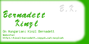 bernadett kinzl business card